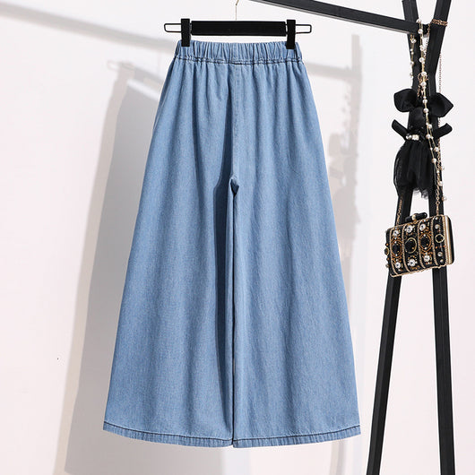 Pantalones Vaqueros Cortos Cintura Elástica con Cordones para Mujer - Image 5