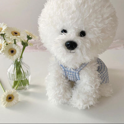 Falda Plisada a Cuadros para Perro Primavera y Verano
