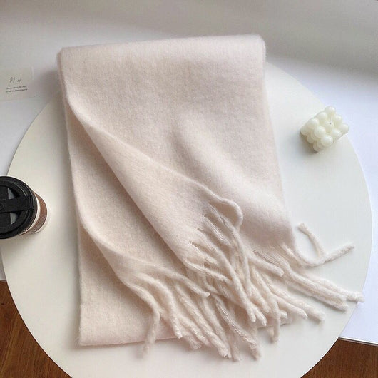 Bufanda Mohair Gruesa y Esponjosa - Abrigo Cálido de Lujo para Mujer - Image 8