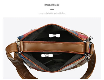 Bolso Bandolera Multicolor con Diseño de Parches Geométricos - Image 34