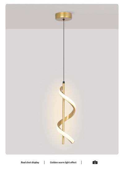 Lámpara Espiral Moderna para Comedor y Dormitorio - Image 23