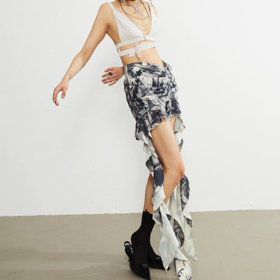Falda Casual con Volantes para Mujer - Image 14