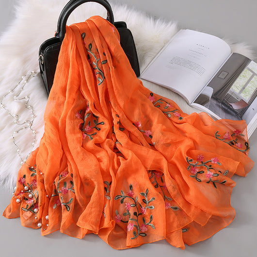Bufanda Larga Bordada para Otoño e Invierno - Image 52