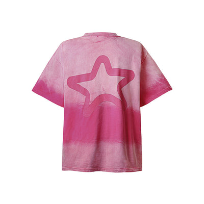 Camiseta Degradado Tie-Dye Manga Corta para Hombre - Image 7