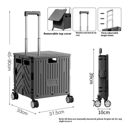 Carrito Plegable Portátil para Compras y Transporte - Image 7