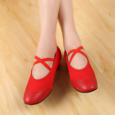 Zapatos de Danza para Mujer con Tacón Medio y Suela Flexible - Image 5