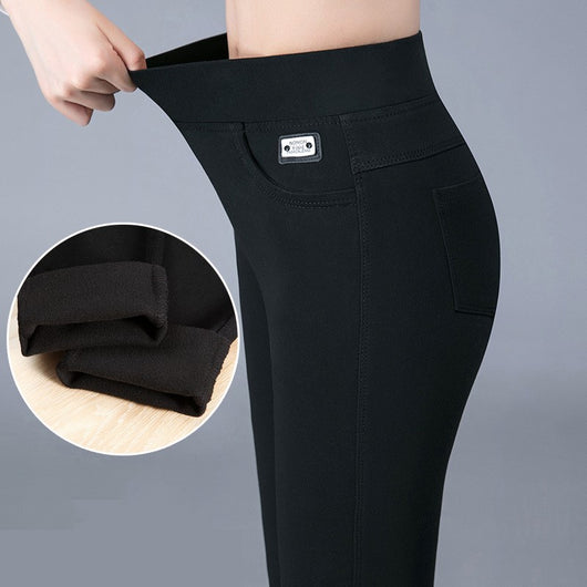 Pantalones Ajustados de Lana Polar con Efecto Mágico - Image 11