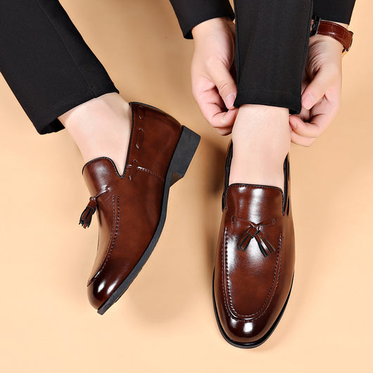 Zapatos de Cuero para Hombre con Tacón Bajo - Colección Ejecutiva - Image 4