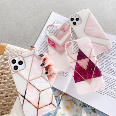 Funda Mármol con Acabado Electrochapado para Celular - Image 11