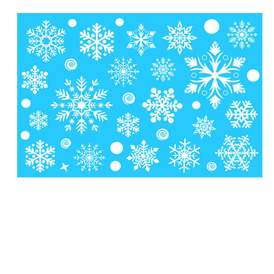 Pegatinas Navideñas para Ventanas - Copos de Nieve Estáticos Reutilizables - Image 23