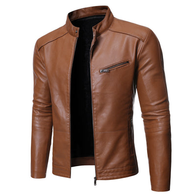 Chaqueta de Cuero para Motociclista Estilo Europeo y Americano - Image 11