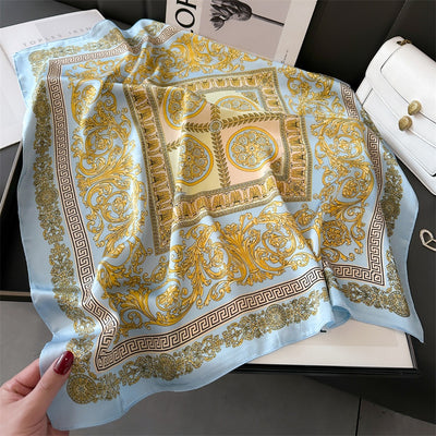 Pañuelo de Seda Lujo Temperamento 70cm - Chal Elegante para Mujer - Image 13