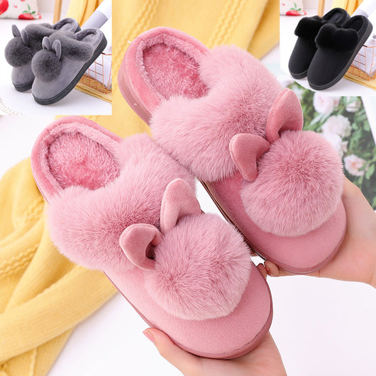 Pantuflas de Algodón Suave con Orejas de Conejo - Cómodas para Parejas - Image 14