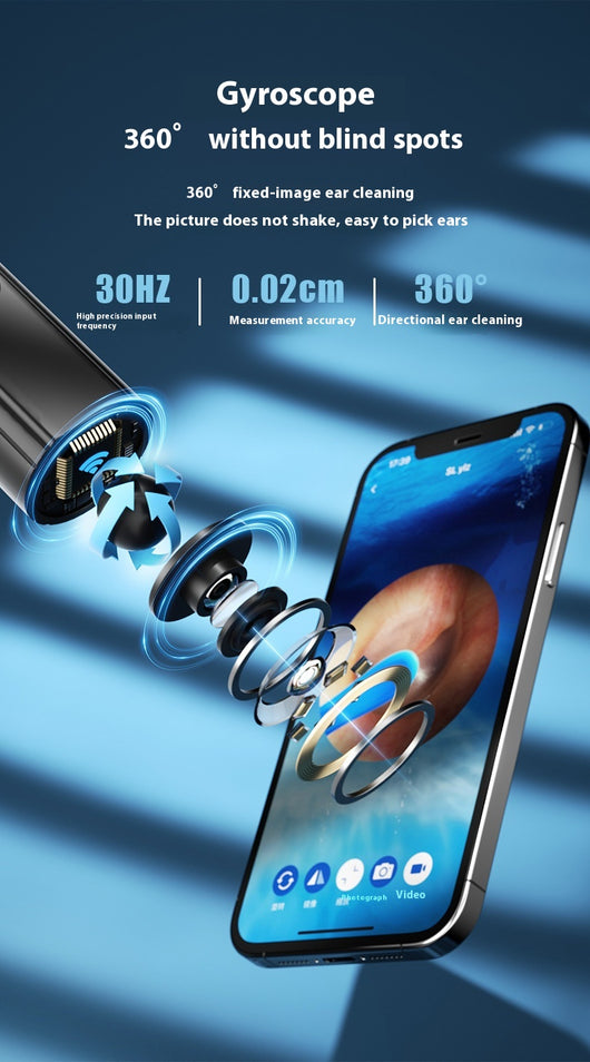 Otoscopio HD Impermeable con Luz LED y Función Limpieza de Oídos - Image 8