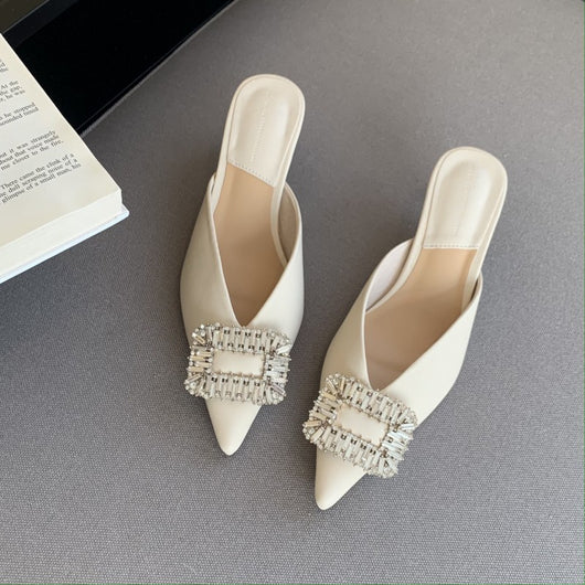 Sandalias con Hebilla de Strass Cuadrada - Diseño Elegante para Mujer - Image 14