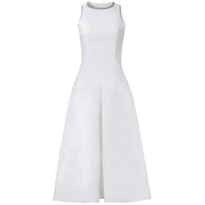Vestido Largo Blanco Elegante para Mujer - Estilo Diosa - Image 4
