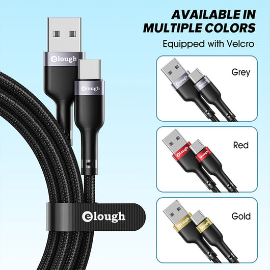 Cable USB Tipo-C de Carga Rápida 20W Nylon PD20W - Image 5