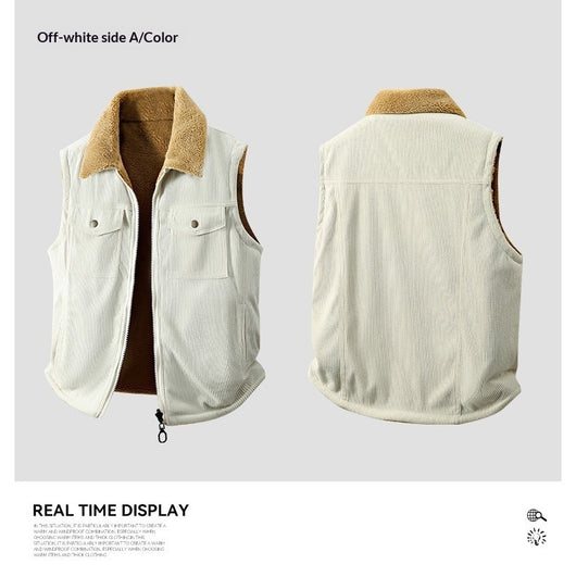 Chaleco Térmico Reversible Acolchado de Algodón Jacquard Hombre - Image 11
