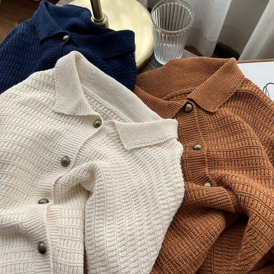 Cardigan Retro Oversized para Mujer - Estilo Cómodo y Desenfadado - Image 12