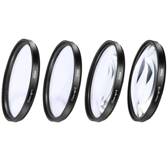 Kit de Lentes de Acercamiento 4 Piezas - Fotografía Macro Profesional