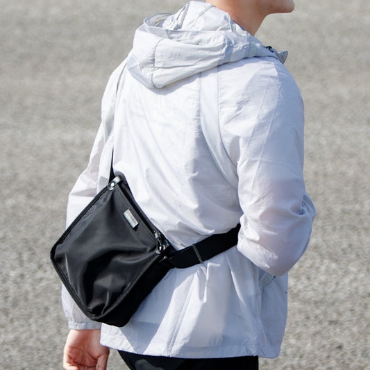 Bolsa Crossbody Oxford Asimétrica para Hombre - Estilo Casual y Funcional
