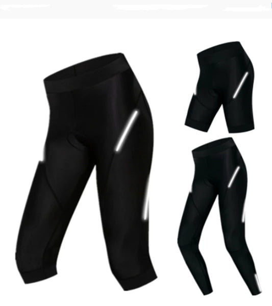Pantalones Ciclismo Reflectantes Negros Transpirables