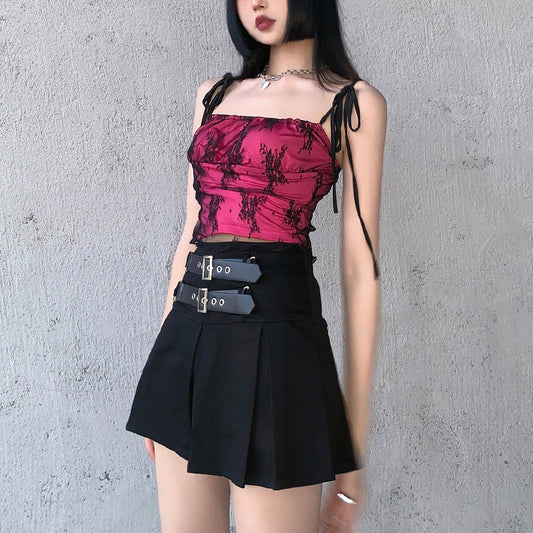 Falda Patinadora Elegante Estilo Cool Girl