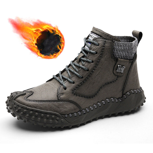 Botas Altas de Algodón para Hombre Talla Grande con Forro Cálido - Image 7