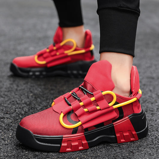 Zapatillas Hip-hop con Panel de Malla - Estilo Urbano Elevado - Image 4