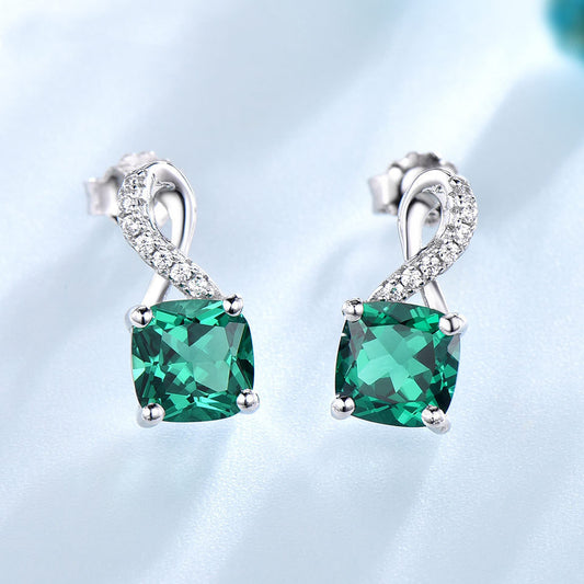 Aretes de Esmeralda con Diamantes
