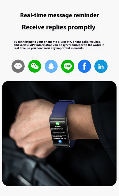 Reloj Inteligente con Monitoreo de Glucosa sin Invasión E600 - Image 22