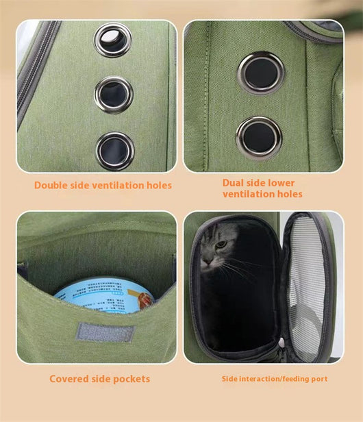 Mochila Transportadora Transparente para Gatos y Perros - Cápsula Espacial - Image 23