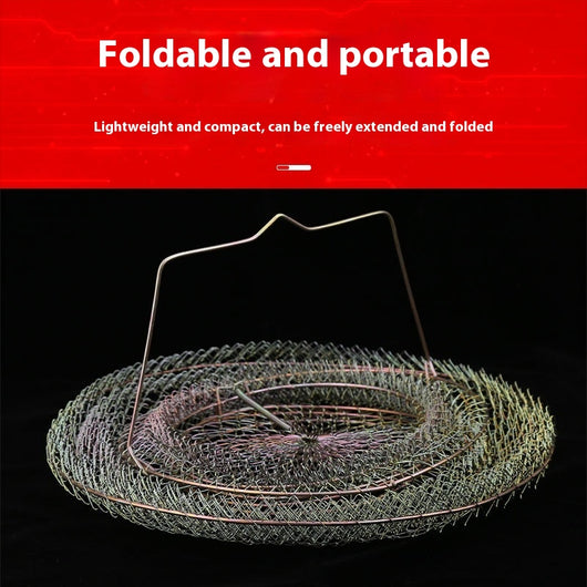 Red Plegable de Acero Inoxidable para Pesca - Canasta Protectora - Image 12