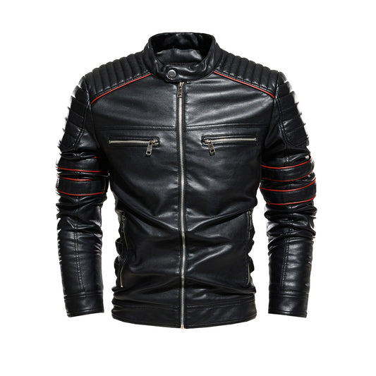 Chaqueta de Cuero para Motociclista con Forro Polar - Image 2