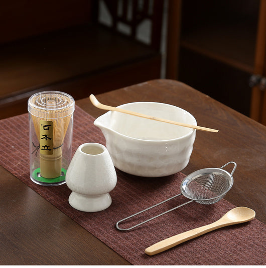 Juego de Té Matcha Kung Fu Estilo Japonés con Acabado Cristalino - Image 27