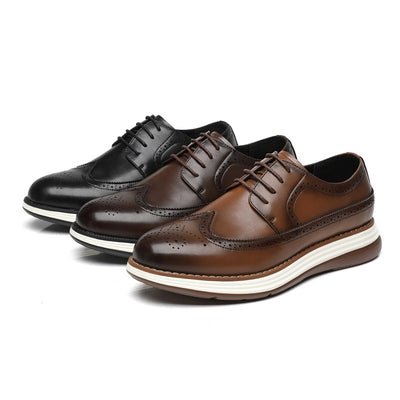 Zapatos de Cuero Ejecutivos para Hombre con Suela Gruesa Ultra Confortable - Image 18