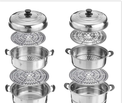 Vaporera de Acero Inoxidable Triple Capa para Sopas y Alimentos - Image 6