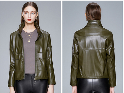 Chaqueta de Cuero Estilo Coreano para Mujer - Abrigo PU Elegante - Image 20