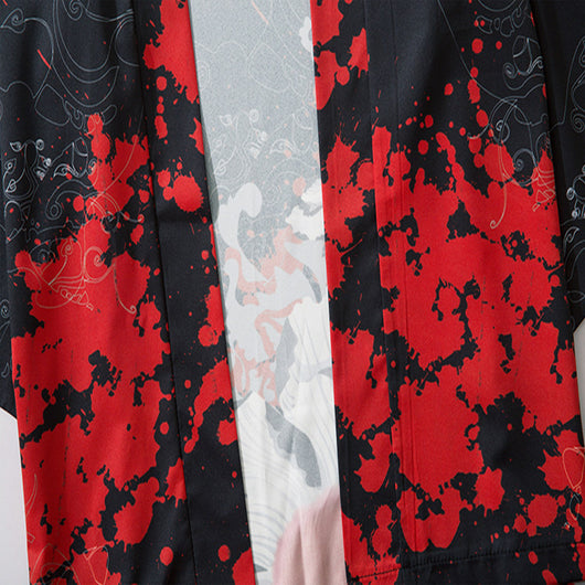 Kimono Estilo Chino Japonés sin Botones - Image 11