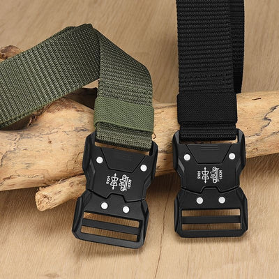 Cinturón Táctico de Lona con Hebilla de Liberación Rápida para Hombre - Image 19
