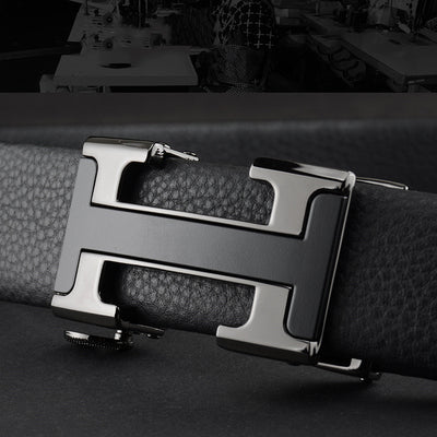 Cinturón de Cuero para Hombre con Hebilla Automática - Image 11