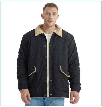 Chaqueta de Cachemira Gruesa para Hombre - Corte Holgado y Casual - Image 38
