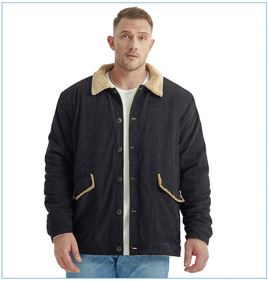 Chaqueta de Cachemira Gruesa para Hombre - Corte Holgado y Casual - Image 38
