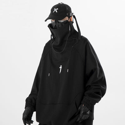 Suéter Cuello Alto Funcional Hip Hop para Hombre - Otoño e Invierno - Image 3