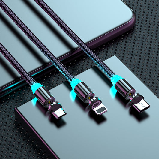 Cable Magnético 3 en 1 USB-C, Micro USB y Lightning - Image 9