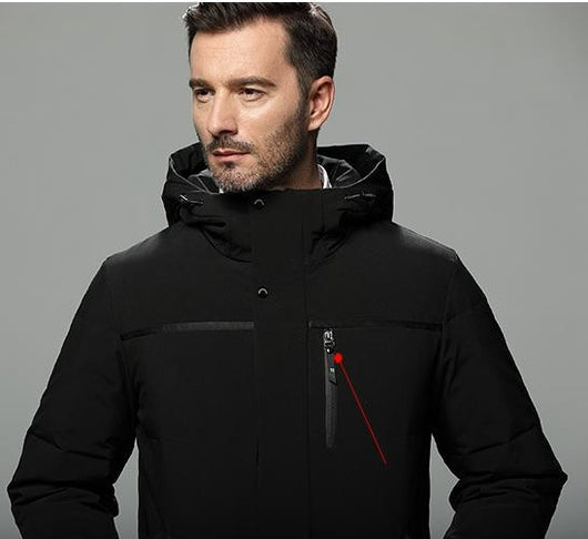 Abrigo de Plumón para Hombre Largo Invierno Premium - Image 4