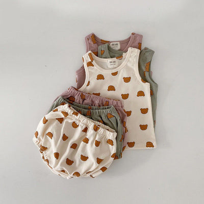 Conjunto Deportivo Estampado sin Mangas - Image 12