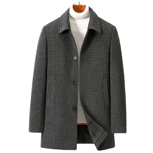 Abrigo de Lana para Hombre con Forro Desmontable de Plumón - Invierno Cálido y Versátil - Image 2