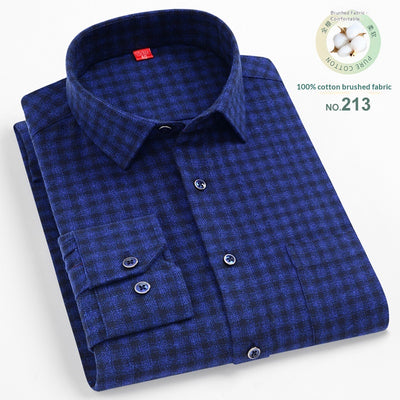 Camisa Casual de Cuadros para Hombre con Cuello Cuadrado - Image 3