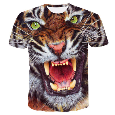 Camiseta Estampado 3D Águila, Lobo y León - Image 24